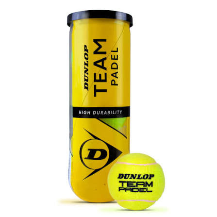 4 X Dunlop Team Padel Tubes (3 Ball Tube)