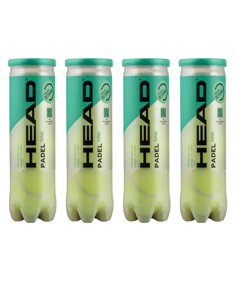 4 X Head Padel One 3 Ball Tube