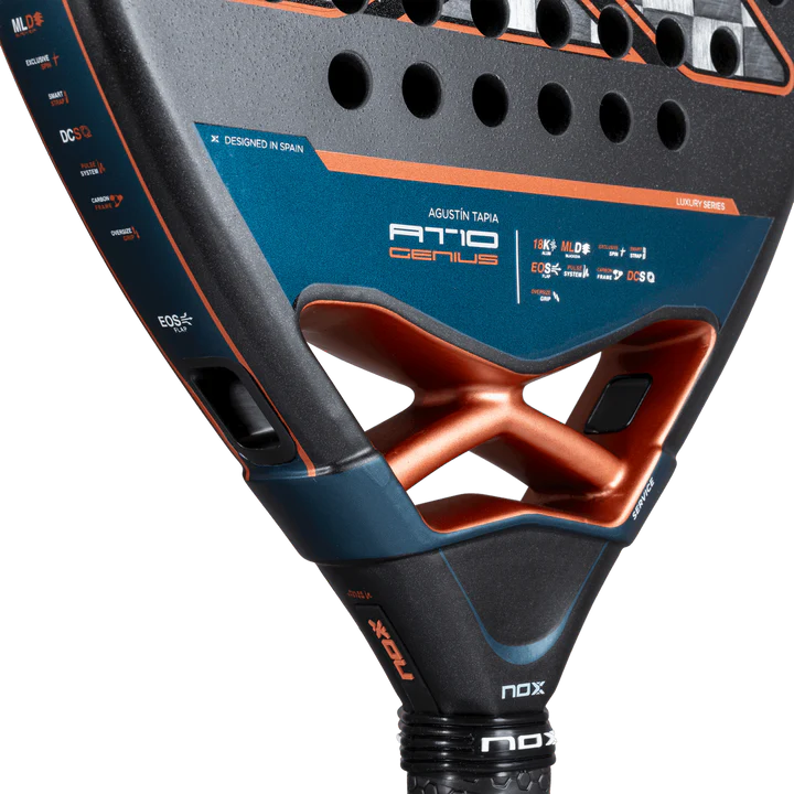 Nox AT10 Genius Attack 18K Alum By Agustin Tapia Padel Racket