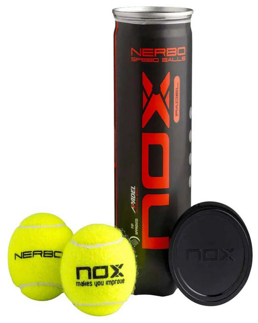 4 X Nox Nerbo Padel Ball Tubes (3 Ball Tube)
